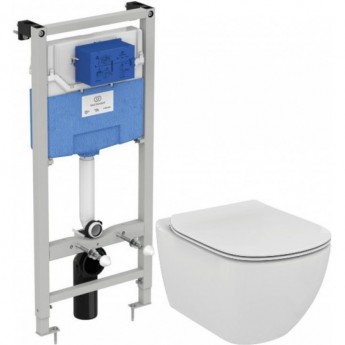 Комплект подвесной унитаз + система инсталляции IDEAL STANDARD PROSYS TESI AQUABLADE T386801 Комплект подвесной унитаз + система инсталляции IDEAL STANDARD PROSYS TESI AQUABLADE T386801